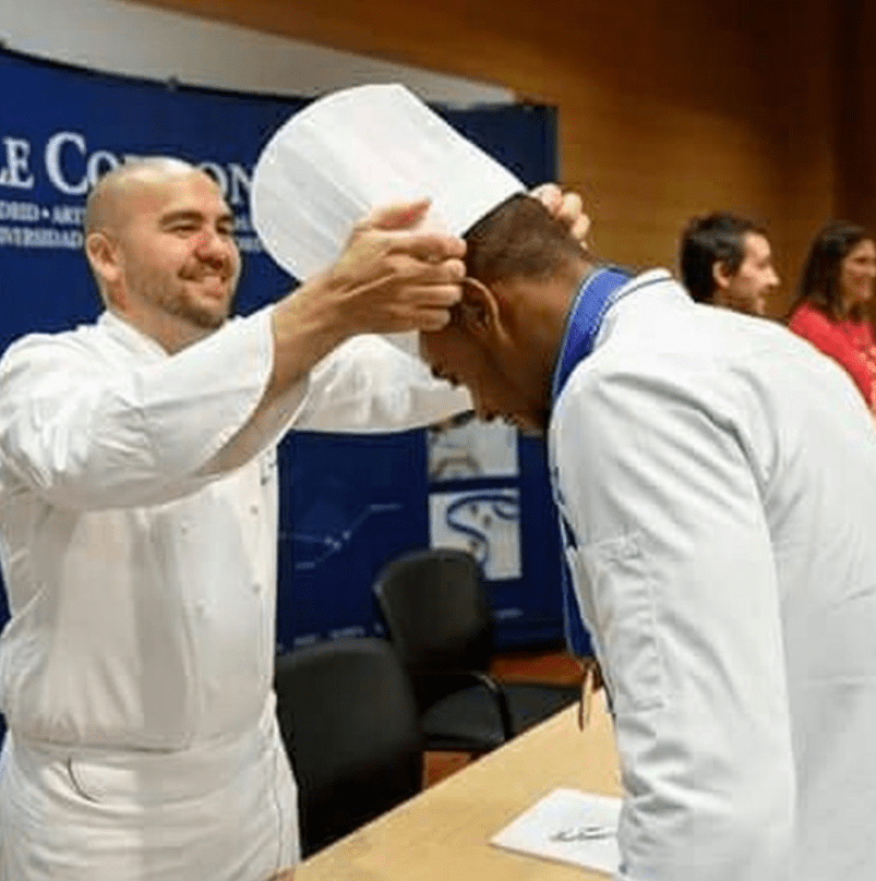 Graduación del Chef Ernesto Portuondo Mejías en la Universidad Le Cordon Bleu.